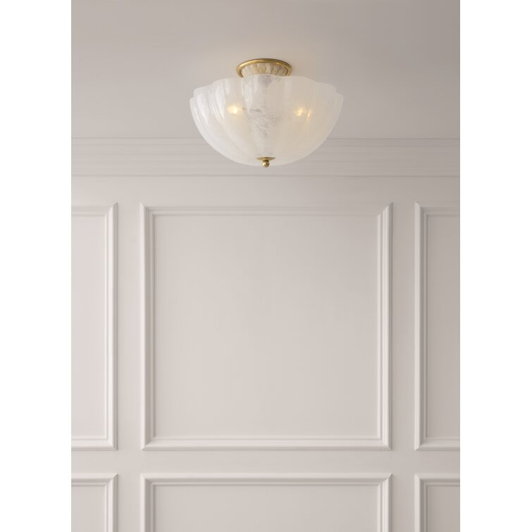 Visual Comfort Rosehill 3 Light Semi Flush Mount by AERIN